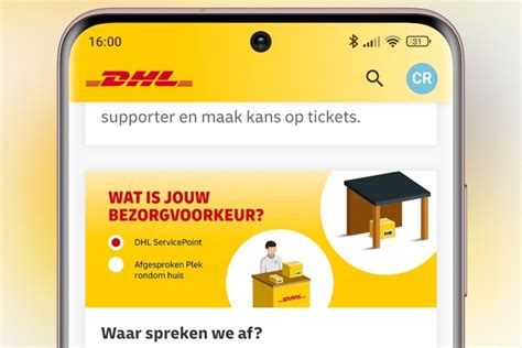 Zo stel je een vaste bezorgvoorkeur in de Mijn DHL。